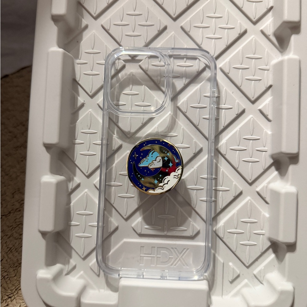 Clear Phone Case with Pop Socket